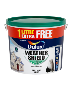 Dulux Weathershield Pure Brilliant Paint - White 11L