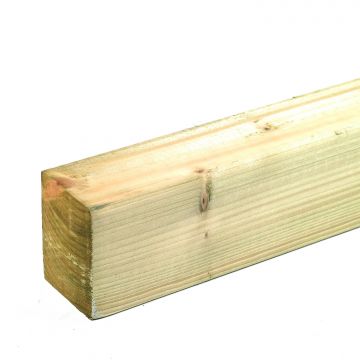 Treated Rough White Deal Timber - 100mm x 75mm x 4.8m (4 x 3 Inches Approx) ) 