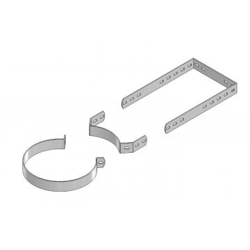 System 2 T/Wall S/S Ins 125mm Adj Wall Bracket