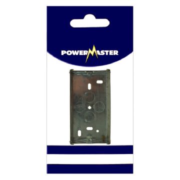 Powermaster 2 Gang 25mm Flush Metal Box