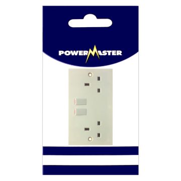 Powermaster 2 Gang 13amp Switched Socket