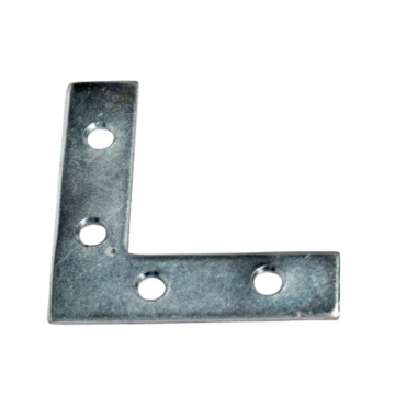 Corner Plates zinc plated 3" (4)