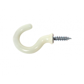 Cup Hooks White 1.1/4" (4)