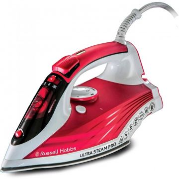 Russell Hobbs 2600W Ultra Steam Pro Iron - Red | 23990