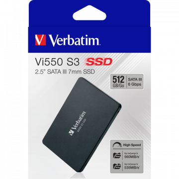 Verbatim 512GB Vi550 SATA III 2.5” Internal SSD | 49352