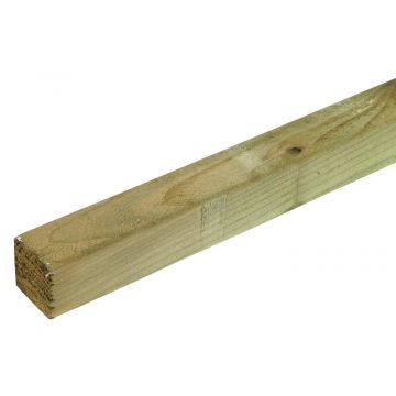 Treated Rough White Deal Timber 50mmX 44mm X 4.8m (2 X 2 Inches Approx)