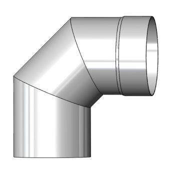 System 1 S/Wall Solid Fuel 150mm x 90deg Bend