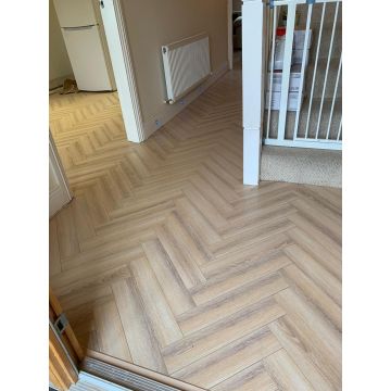 Herringbone Rhodes Oak Flooring (9046) (32) 12 x 90 x 450mm 1.46m2