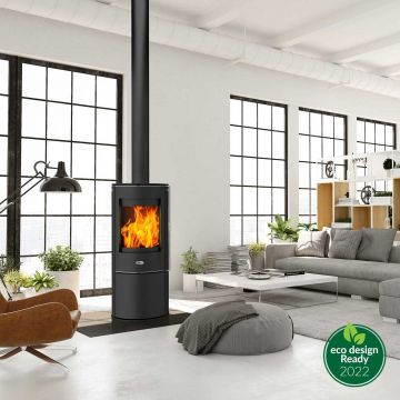 Henley Barcelona 5kW Stove F/S Matt Black B Glass