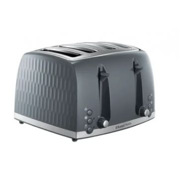 Russell Hobbs Honeycomb 4 Slice Toaster - Grey | 26073