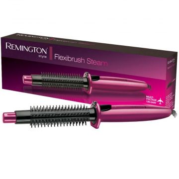 Remington Flexibrush Steam Hair Styler - Black/Pink | CB4N