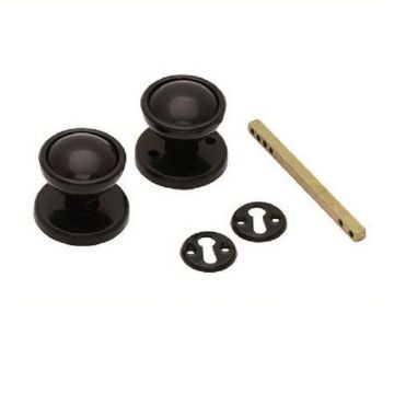 Nylon Rimlock Knobs 60mm Rose Black