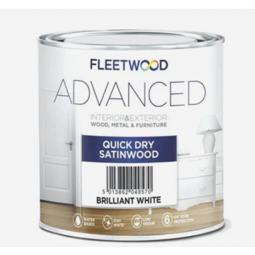 Advanced Quick Dry Satinwood 1lt White