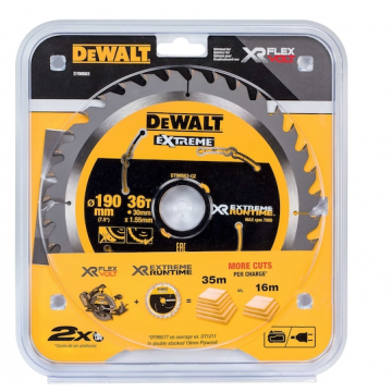 Dewalt Xtreme Runtime 190 x 30mm 36t Cs