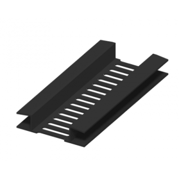 5m x 80mm Soffit Vent Strip Ev80 Black Eavemaster