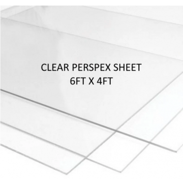 Perspex 6' x 4' x 4mm Clear Polystryene