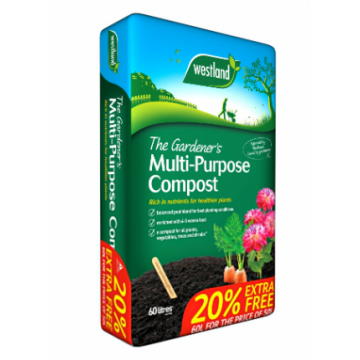 The Gardener'S Multipurposecompost 50l + 20% Extra Free