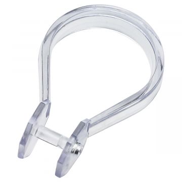 Euroshowers Clip On Curtain Rings Clear (12pcs)