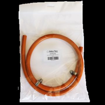 10mm x 1m Orange Gas Hose comes with Clips