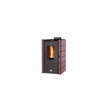 SOLIS Pellet Stove K50 6kW Claret Panels comes with Commissioning