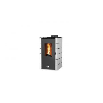 SOLIS Pellet Stove K50 6kW White Panels comes with Commissioning