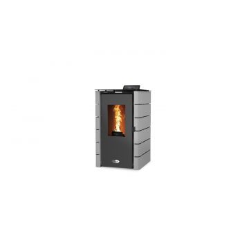 SOLIS Pellet Stove K50 6kW Grey Panels comes with Commissioning