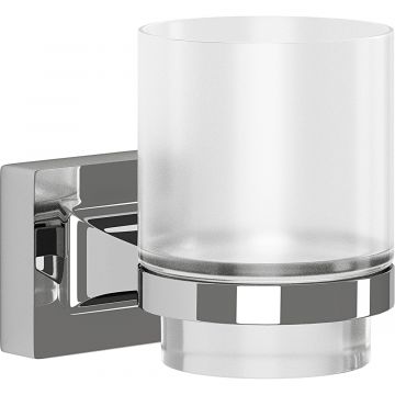 Tema Verona Tumbler Holder Chrome Frosted Glass