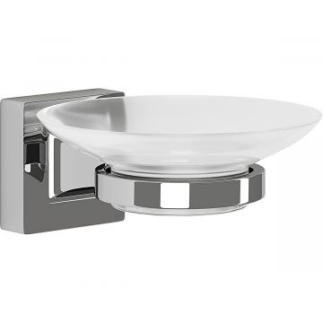 Tema Verona Soap Dish Chrome With Frosted Glass