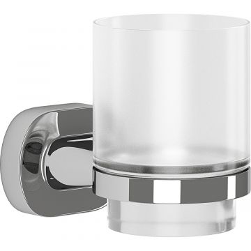 Tema Sofia Tumbler Holder Chrome W Frosted Glass