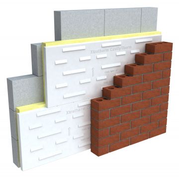 Cavity Therm Full Fill Wall Insulation - Covers - 2.16m2 Sheet Size - 1200mm x 450mm x 150mm