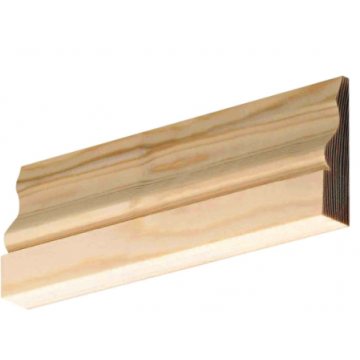 5.4m 75 x 22 White Deal O.G. Architrave