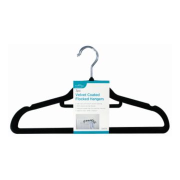 Ashley 3pce Flocked Coat Hangers