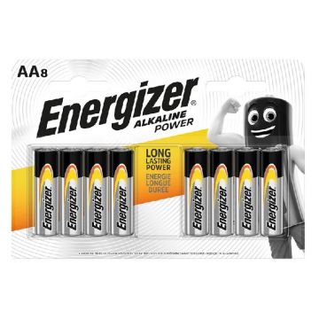 Energizer Alakline AA 8pk Batteries