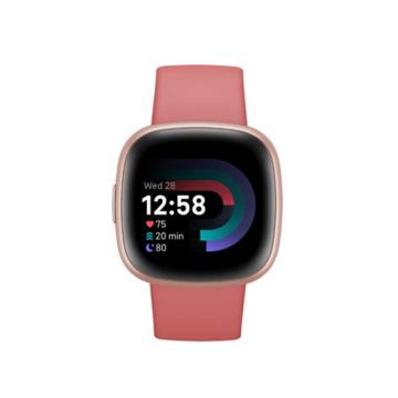 Fitbit Versa 4 Health & Fitness Smart Watch - Pink Sand & Copper Rose | 79-FB523RGRW