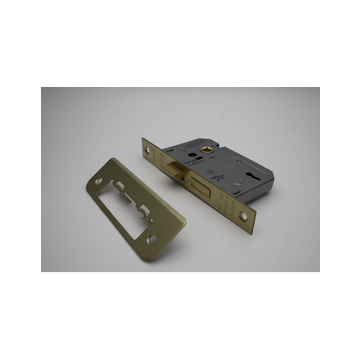 Eurospec Easi T Sash Lock 2.1/2" 2 Lever E.Brass