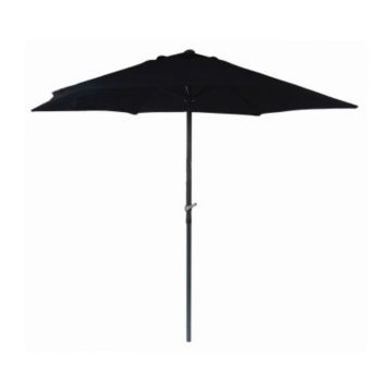 Redwood 2.7m Wind Up Parasol Black