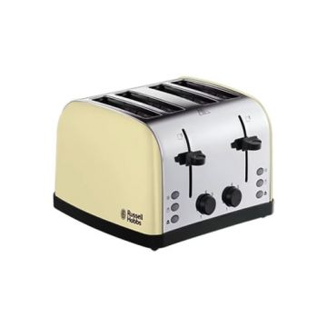 Russell Hobbs 4 Slice Toaster - Black & Cream | 28360