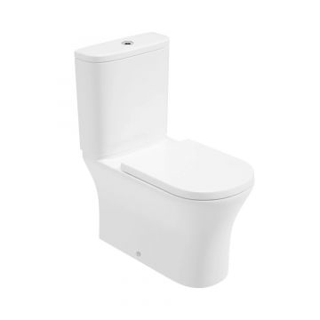 Sonas Pena Fully Shrouded Close Coupled WC Rimless Pan & Soft Close Toilet Seat | USW0334