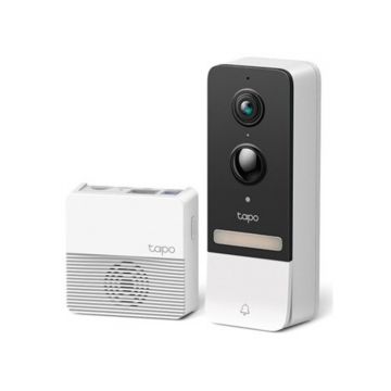 TP-Link Tapo Smart Battery Video Doorbell - Black and White | D230S1