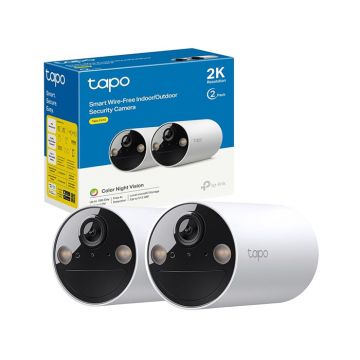 TP-Link Tapo Wireless Security Camera System - White | C420S2