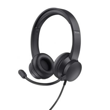 Trust Ayda PC Laptop Wired USB Chat Headset - Black | T25088