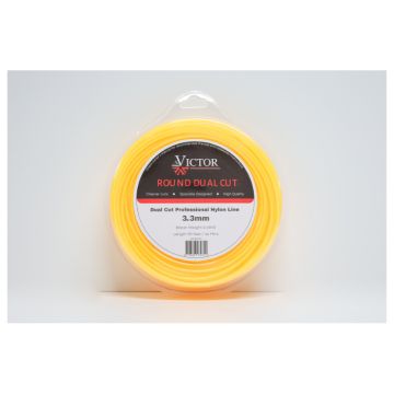 Blister Victor Dual Cut Prof Nylon Line 3.3mm 1lb Length 151 Feet, 46mtrs