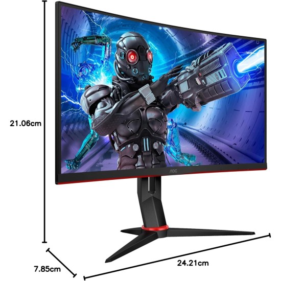 AOC G2 Series 27" 240Hz 1ms Free Sync Full HD 1080p LED Screen Curved Gaming Monitor | C27G2ZE/BK