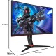 AOC G2 Series 27" 240Hz 1ms Free Sync Full HD 1080p LED Screen Curved Gaming Monitor | C27G2ZE/BK