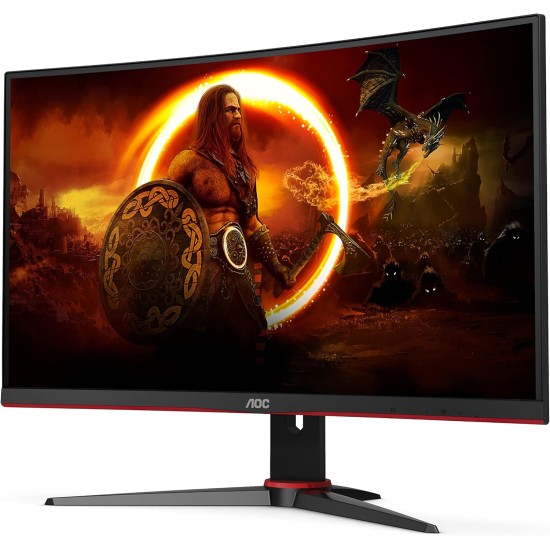 AOC G2 Series 27" 240Hz 1ms Free Sync Full HD 1080p LED Screen Curved Gaming Monitor | C27G2ZE/BK