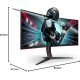 AOC G2 Series 34" 144Hz 1ms Free Sync WQHD LED Screen Curved Gaming Monitor | CU34G2X/BK