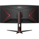 AOC G2 Series 34" 144Hz 1ms Free Sync WQHD LED Screen Curved Gaming Monitor | CU34G2X/BK