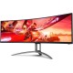 AOC AGON Series 49" 165Hz 1ms Free Sync Dual Quad HD Ultra-Wide Curved Gaming Monitor | AG493UCX2