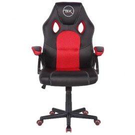 BX Black & Red Computer Leather Gaming Chair | TEKGCV02R