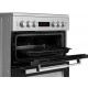 BEKO 60cm Double Oven Electric Cooker with Ceramic Hob SILVER | KDC653S